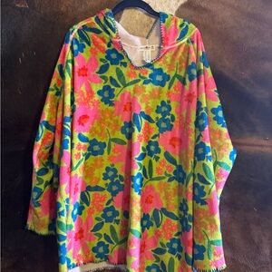 NATURAL LIFE Colorful Floral Hoodie